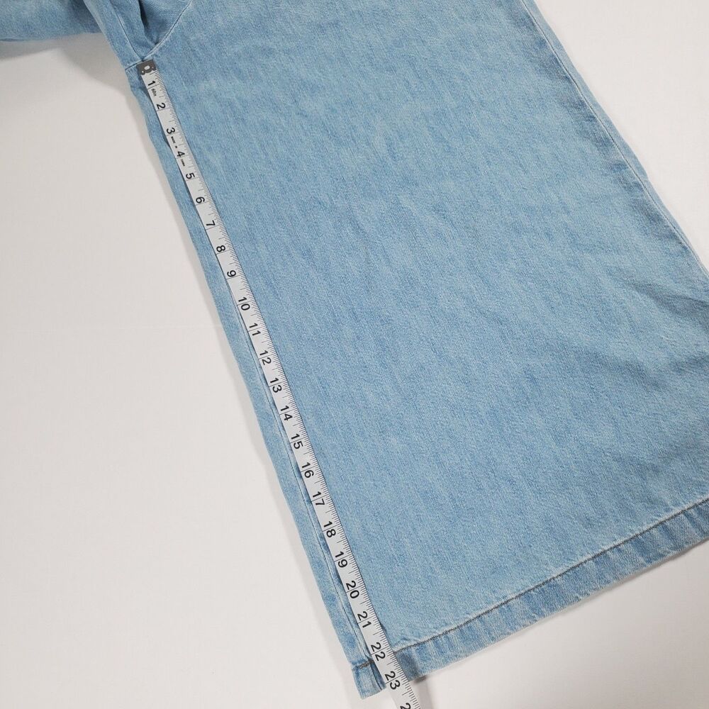 Marine Layer Women Denim Wide Leg Jumpsuit Overalls Size Small Light Wash Layla - Picture 13 of 14